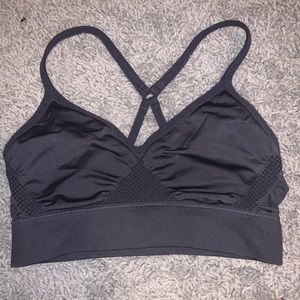 Purple Nike sports bra